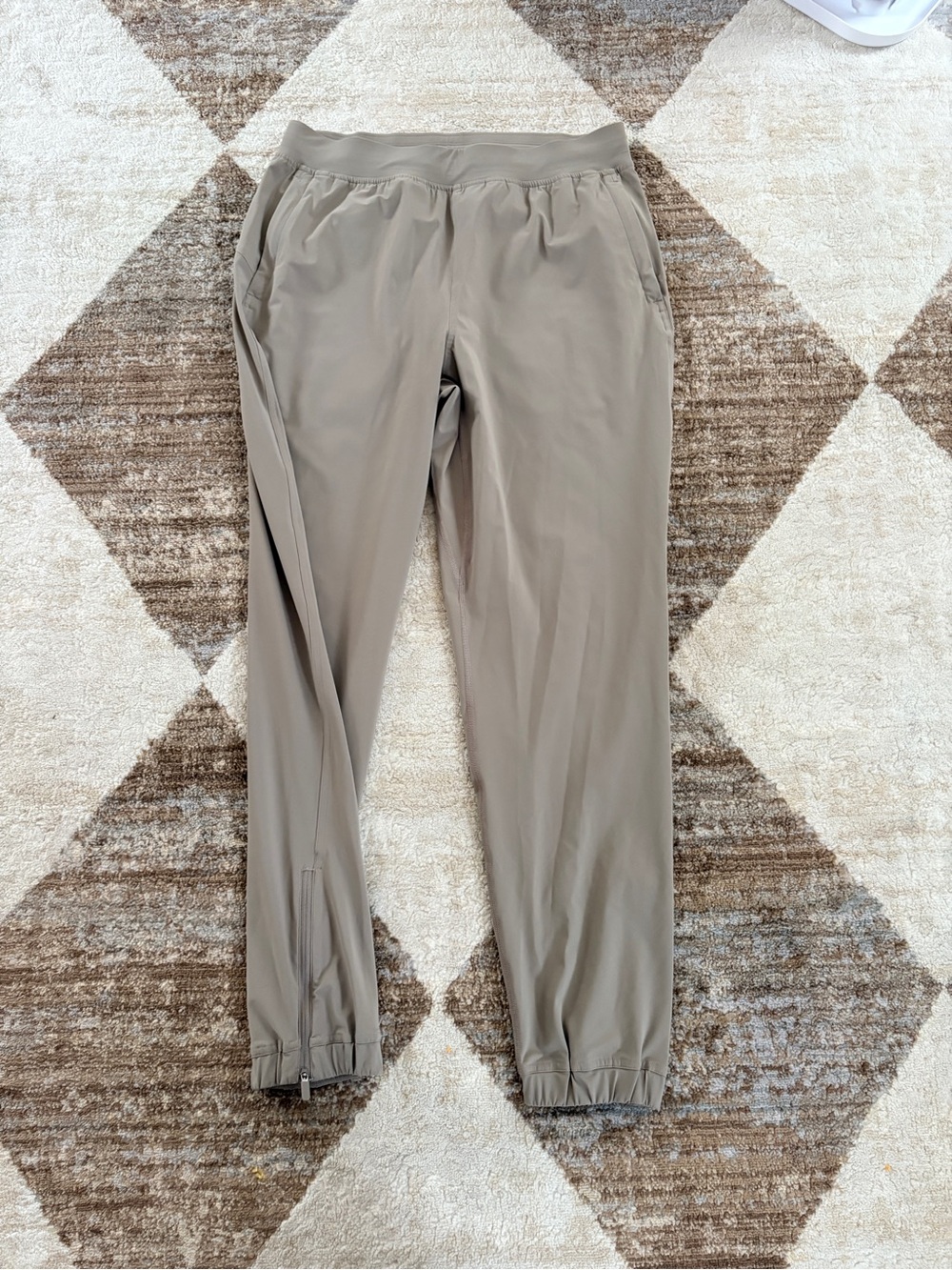 lululemon athletica Taupe Gray Slim Track Joggers